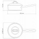Panela 16cm 1,4 Litros Solar Aço Inox Tramontina Com Cabo Fundo Triplo